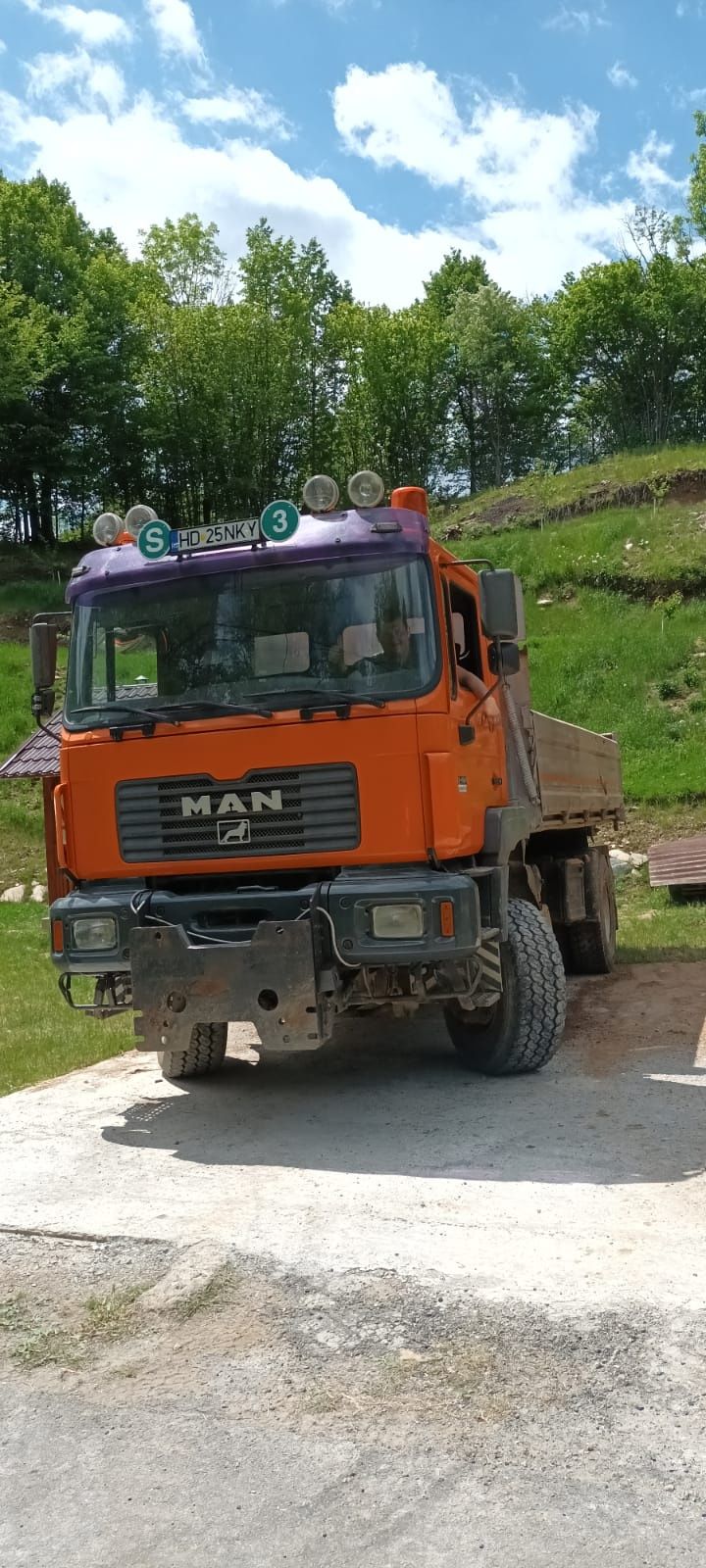 Man tga 4x4 basculabilă 3 părți.