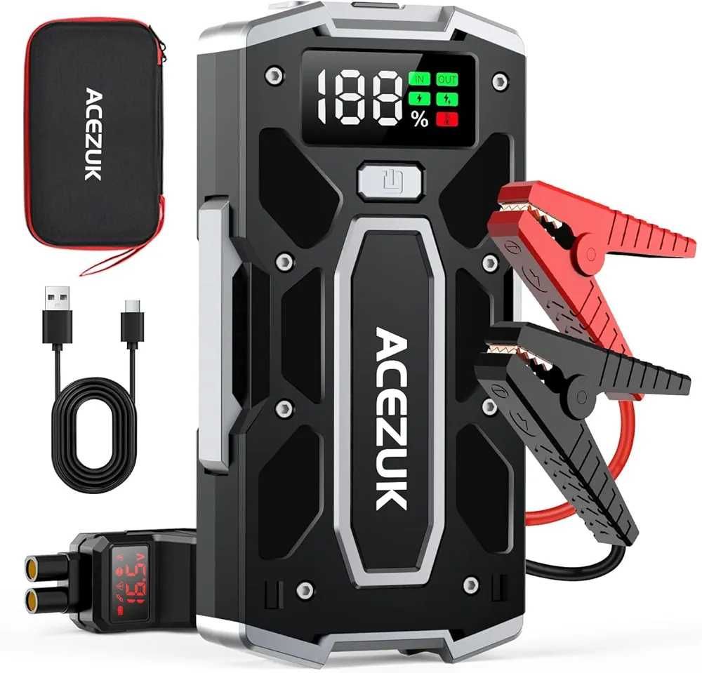 Чисто нов Преносим стартер ACEZUK M02 5000A / 21800mAh бустерна бат...
