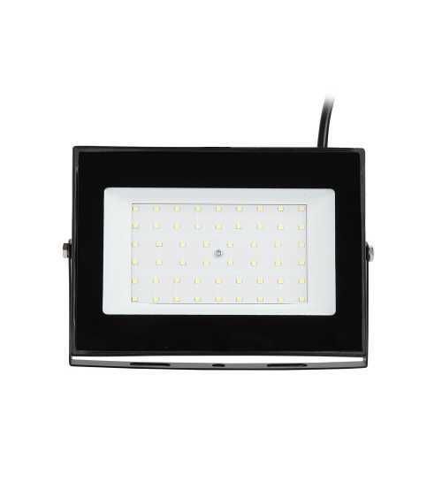 Proiector LED Negru, 220V, 50W, IP65, 6500K, Lumina Rece