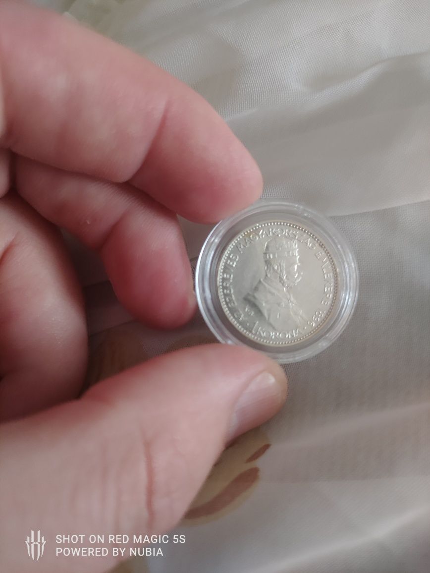 Moneda argint 1 korona