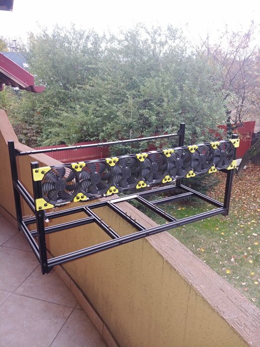 PRET FIX Carcasa mining rig Corsair 8 GPU