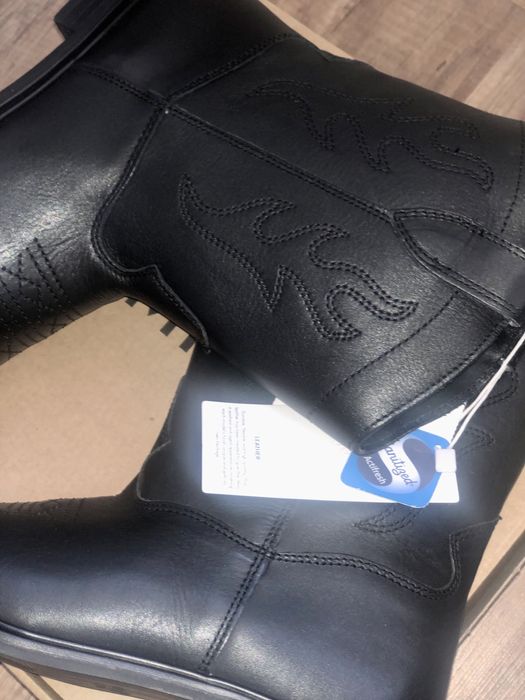 Mango кожени боти