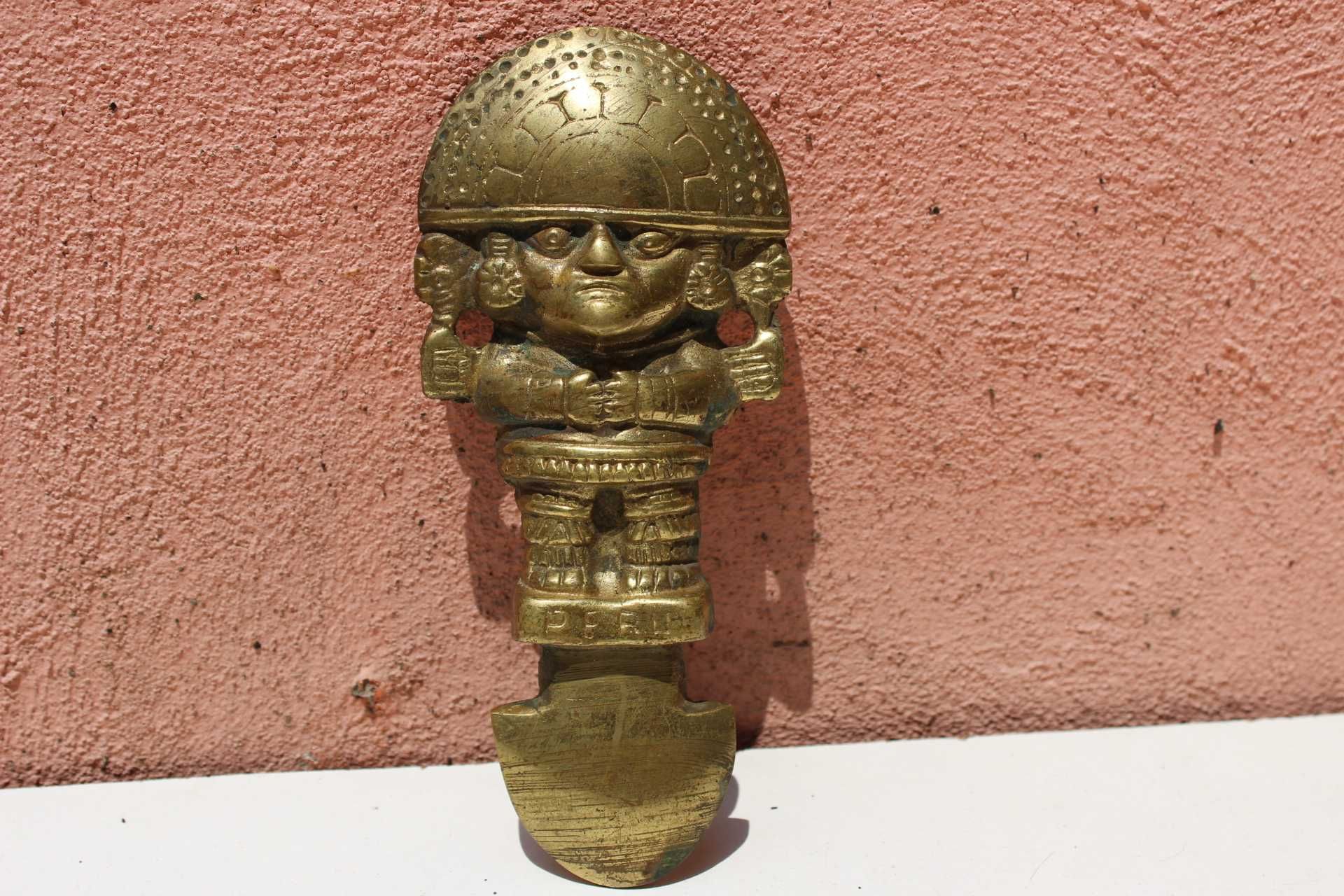 Piesa bronz de colectie, INCA, incasi, PERU