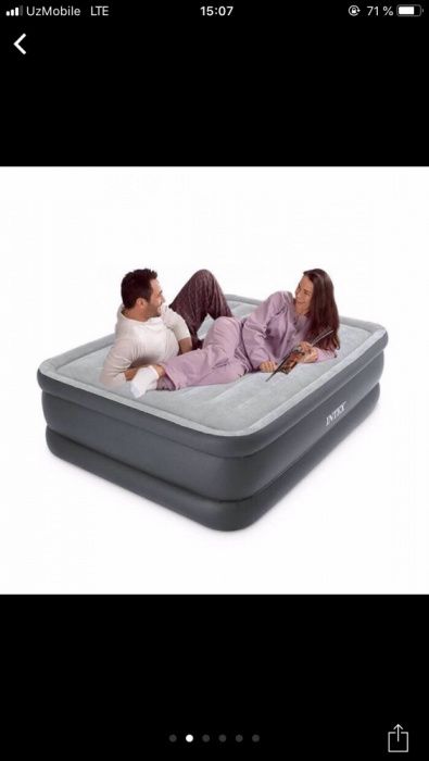 Двуспальная надувная кровать Intex 64140 Essential Rest Airbed (152x20