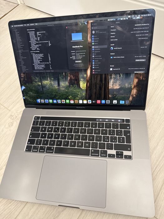 Laptop Apple MacBook Pro 16” 2020 i7 2.6Ghz 16Gb 512Gb