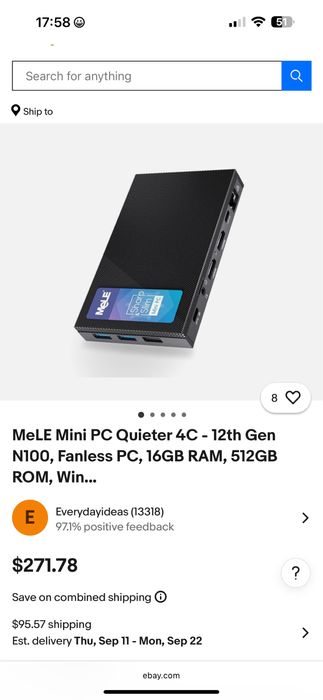 Mini calculator portabil pc desktop MeLE Mini PC Quieter 4C