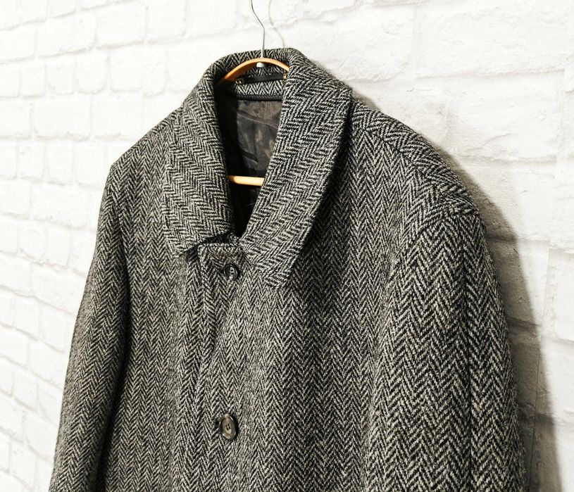 Odermark Harris Tweed Мъжко вълнено палто Размер 52