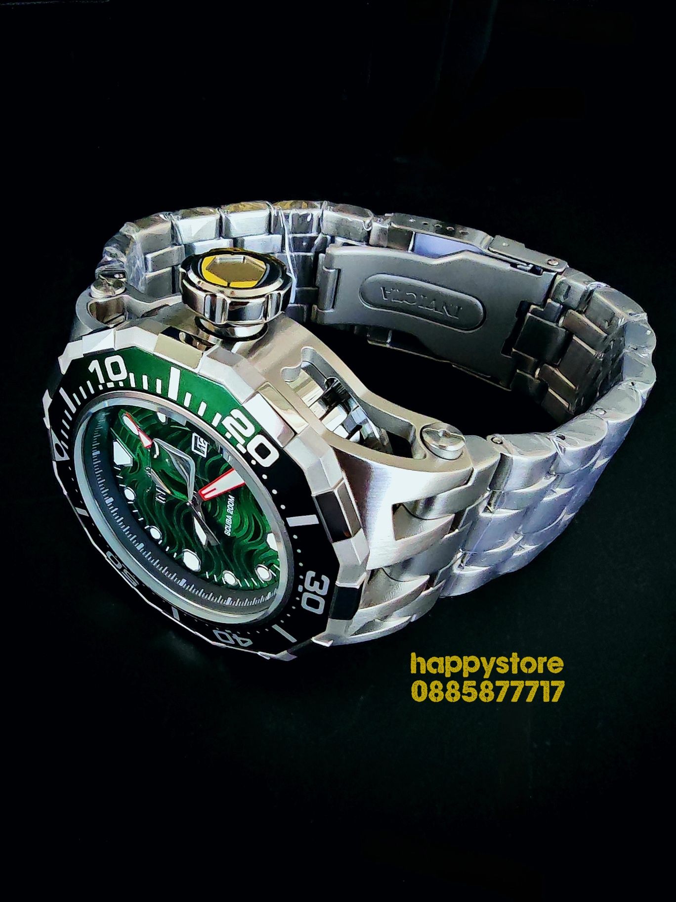 INVICTA Wave Green 52 mm, Инвикта нов ръчен часовник