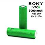 Аккумулятор SONY VTC6 3000 mAh (30А) 18650