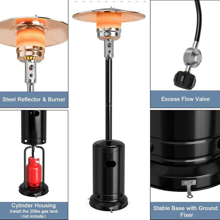 Външен газов отоплител тип гъба 13KW