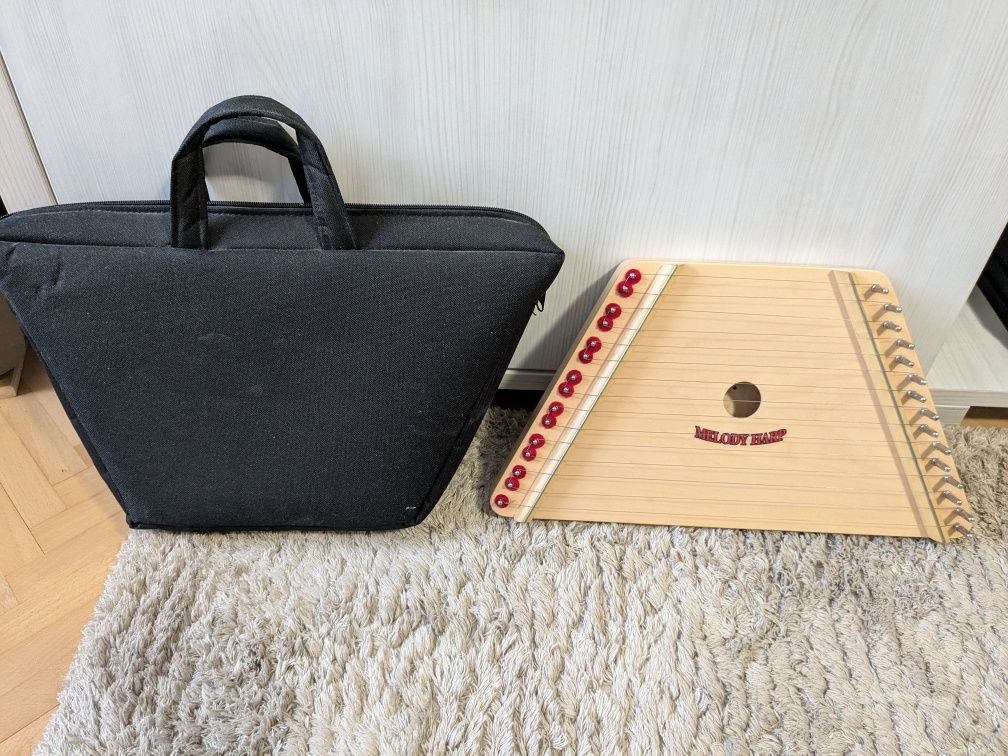 Mini harpa + husa impecabila