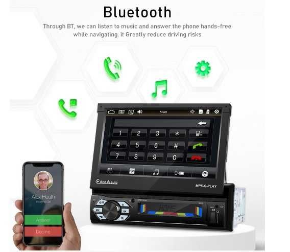 Player auto, dvd auto, radio, Bt, Motorizat