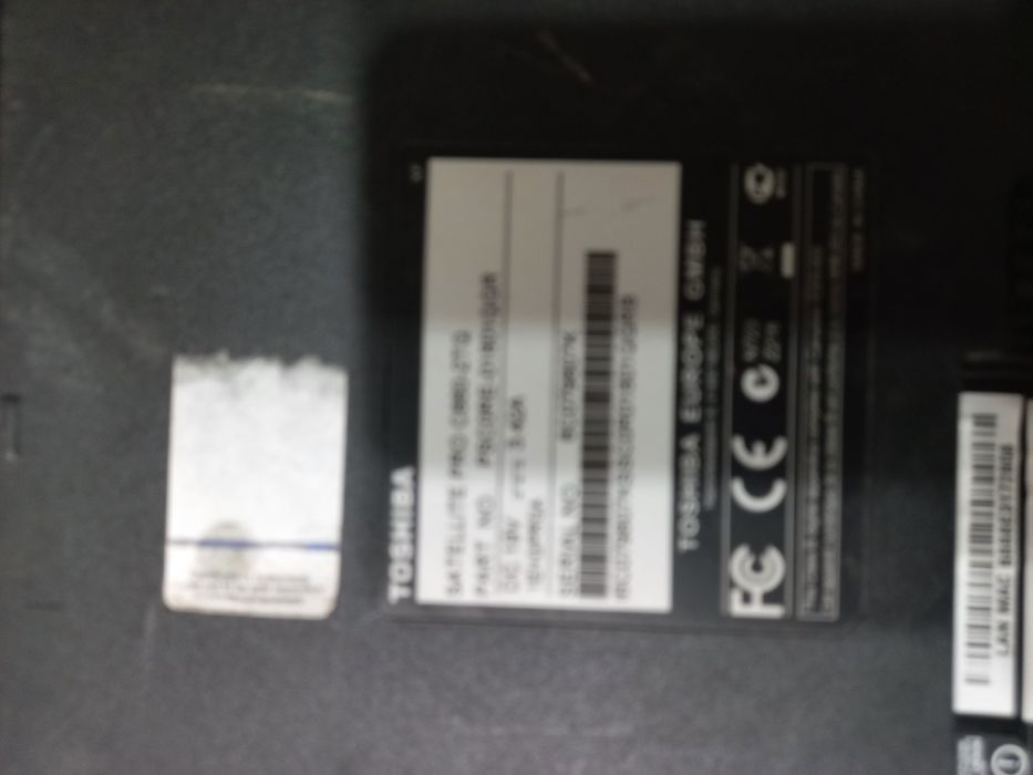 Toshiba satellite pro c660-2tq si samsung np r519