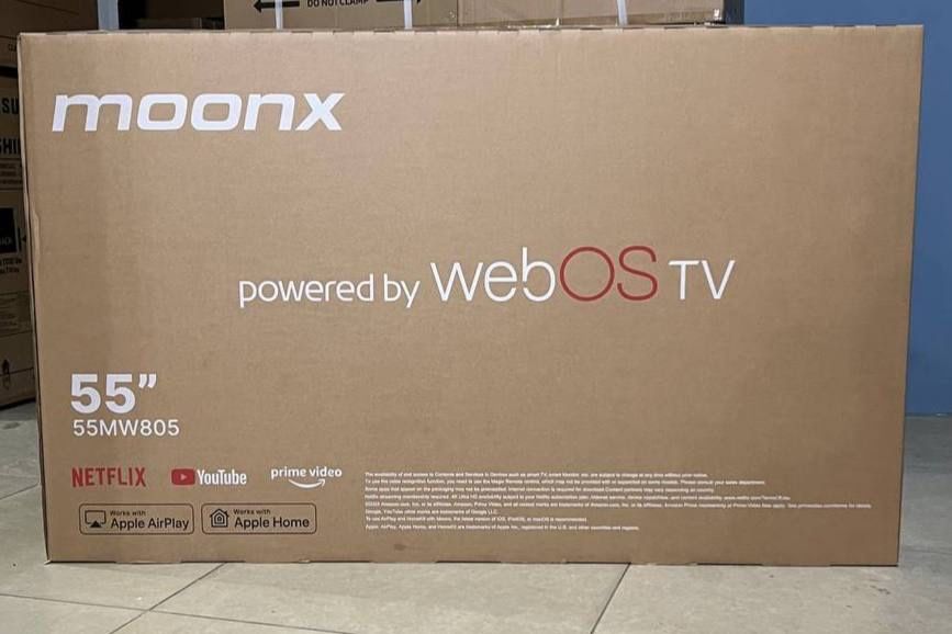 Телевизор MOONX 55 4K Webos Smart Tv Гарантия есть Доставка бесплатно