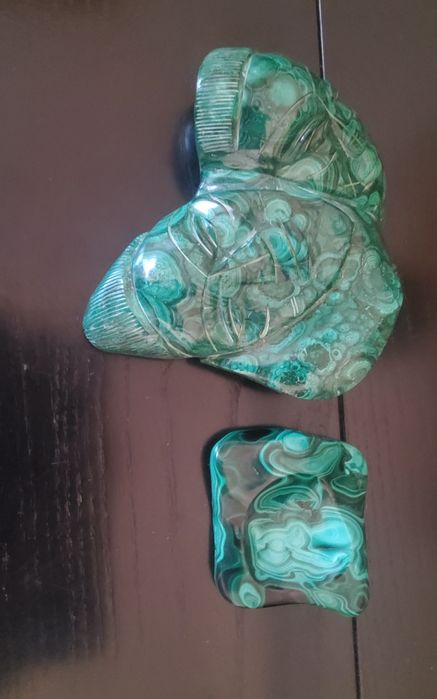 Scrumiera si sculptura malahit