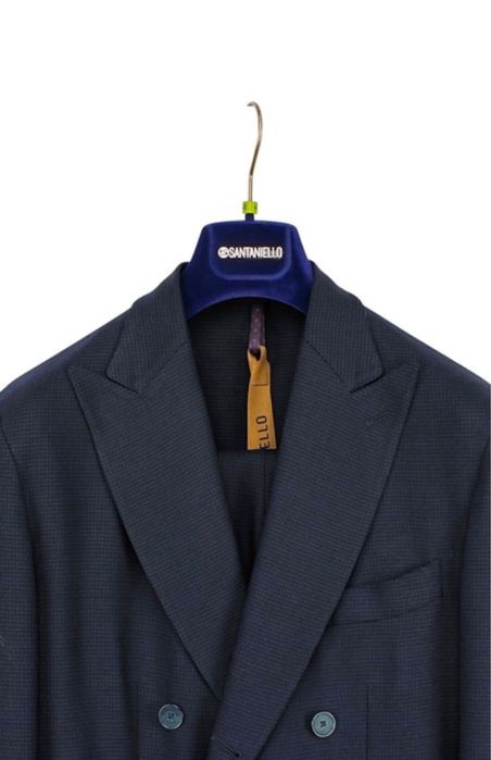 Costum SANTANIELLO Albastru din Lână - Lucrat manual in Italia - L/XL