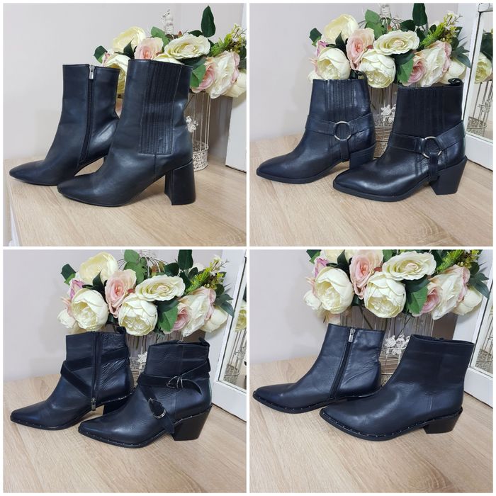 Кожанные новые "казачки" и кроссовки