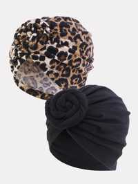 Turban / accesoriu pentru par animal print/negru