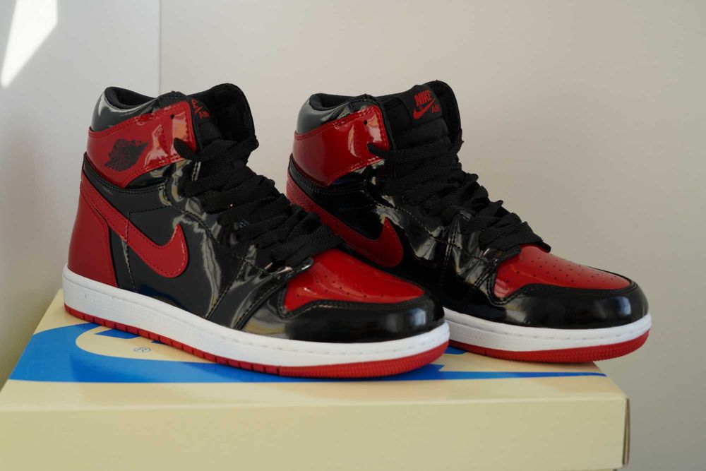 Adidași Jordan 1 PATENT- BRED Noi -Mărimi Disponibile (36-45) Cu Cutie