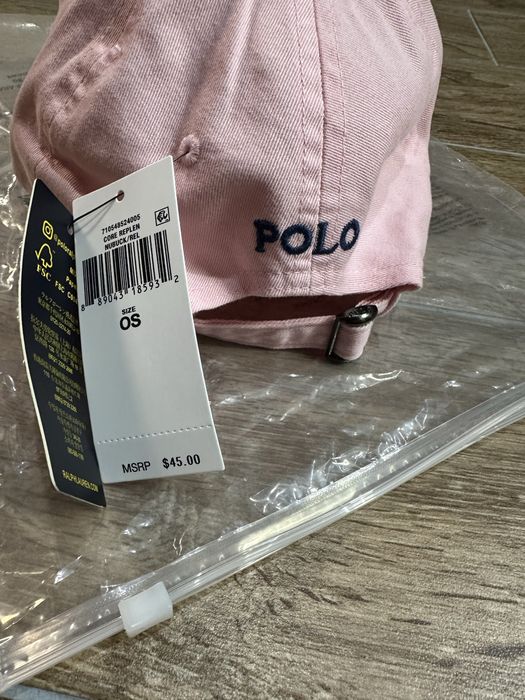 Polo Ralph Lauren шапка с козирка розова
