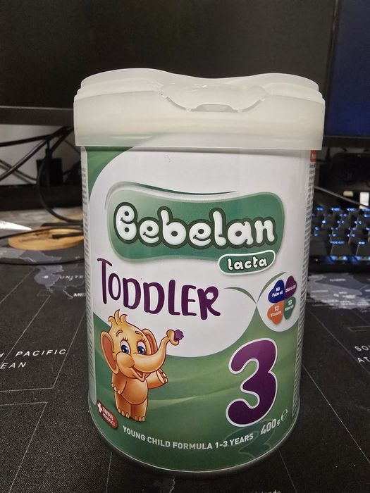 4 кутии адаптирана мляко Bebelan Toddler 3