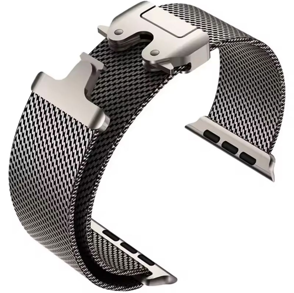 Curea Metalic Clips Compatibila Ceas Apple Watch Ultra Husa