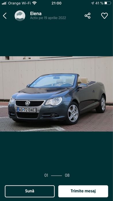Vw EOS decapotabil,in perfecta stare