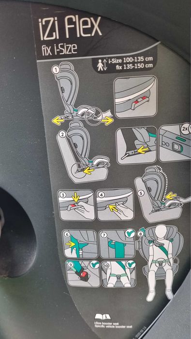 Scaun auto pt copii BeSafe iZi Flex i-Size,4-12 ani, Norvergia, ca nou