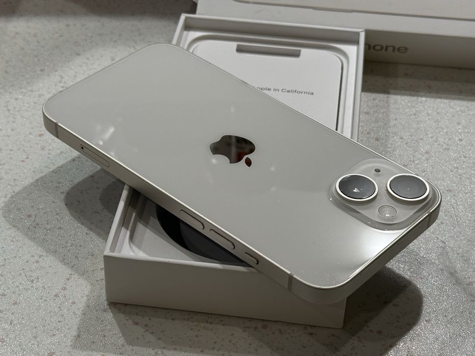 iPhone 14 White (Бял) 256GB – Перфектен, 100% Батерия.