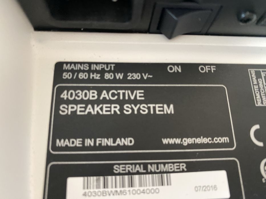 Monitor audio studio Genelec 4030B