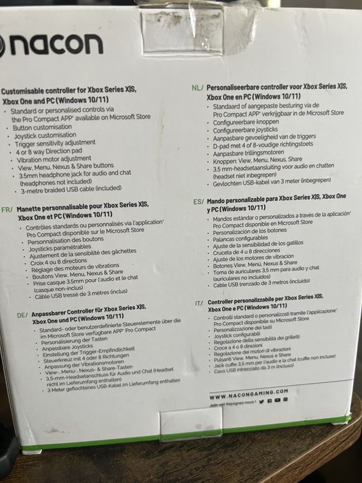 Xbox one Nacon pro controller wired