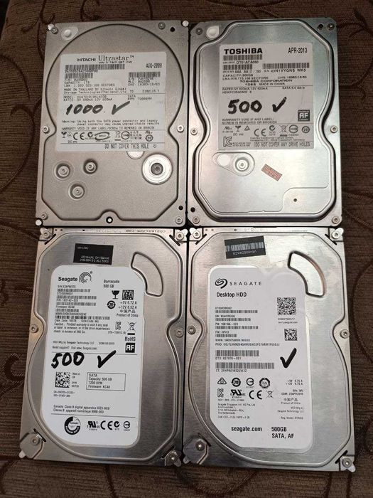 Продается HDD  жесткий диск  Hitachi -1trb .Seagate.Tashiba-500 гб