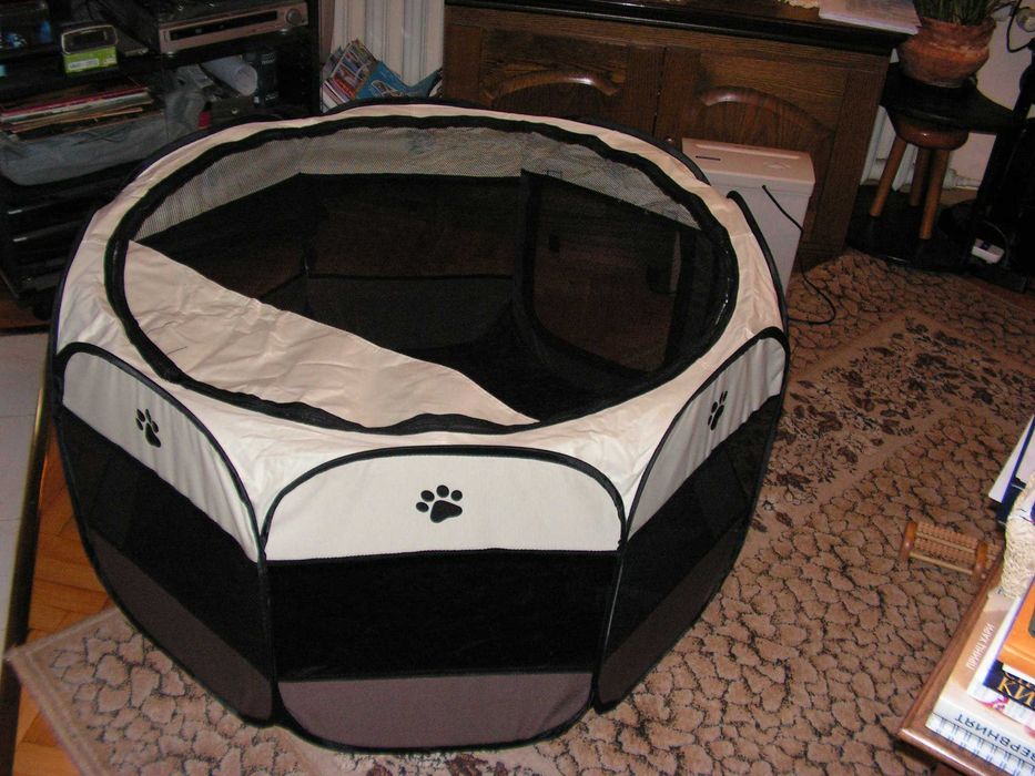 Голяма сгъваема кучешка /котешка/кошара.