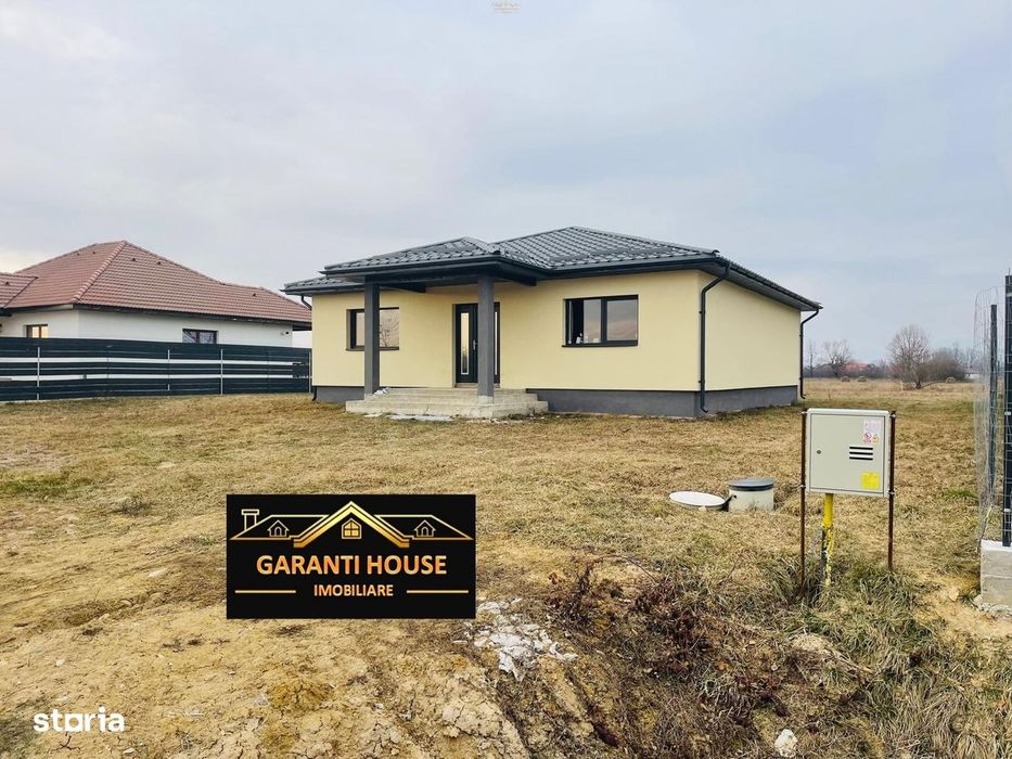 Sacalaseni, casa pe un singur nivel, 800 mp teren, 88 500€ negociabil
