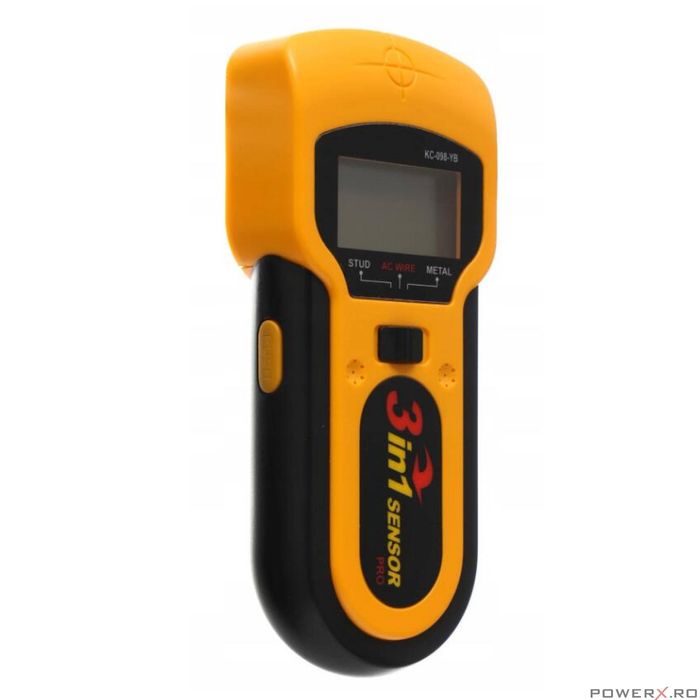 Detector profile si cabluri electrice, metale, tevi in pereti, afisaj
