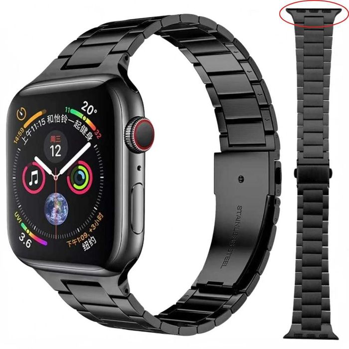 Curea metalica smartwatch Apple Watch seria 11 10 9 8 7 6 5 42/44/45mm