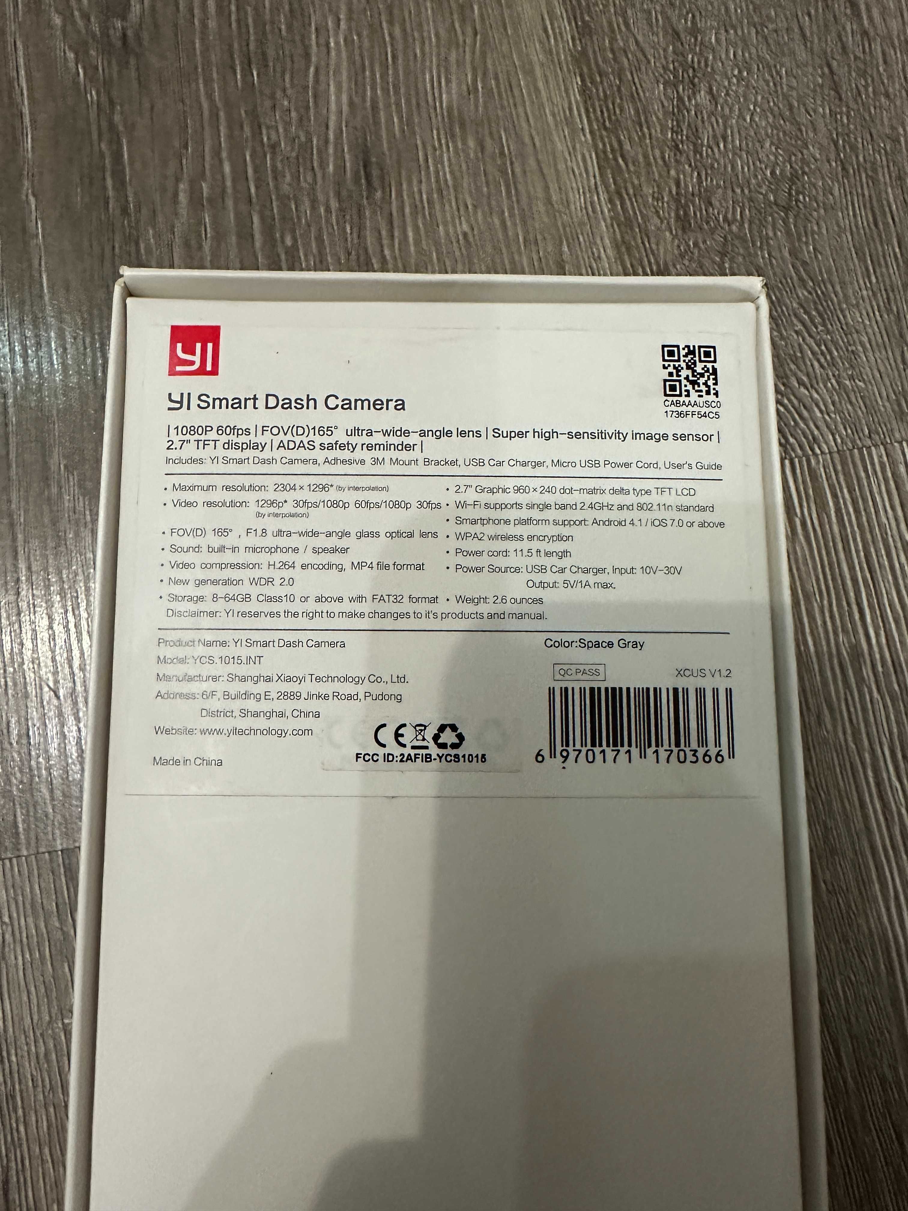 Видеорегистратор XIAOMI YI Smart Dash Cam