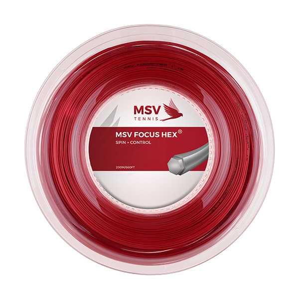 MSV FOCUS HEX racordaj tenis grosime 1.27 negru rosu albastru plic rol