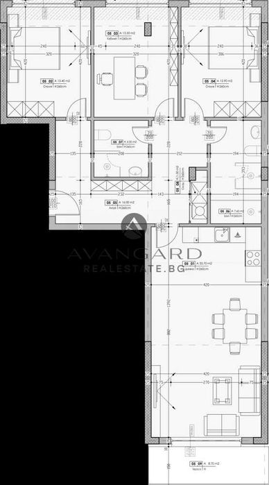 Продава се Четиристаен апартамент в Пловдив, Христо Смирненски - 137 кв.м за 1400 €/кв.м - Снимка #1