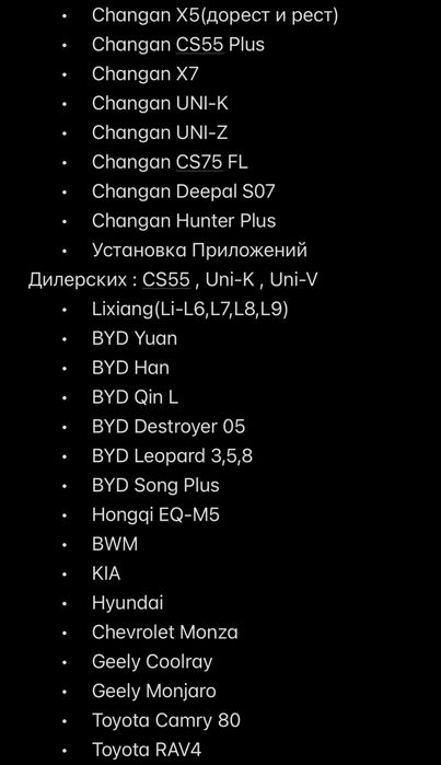 Русификация китайских авто (с выездом, качественно)