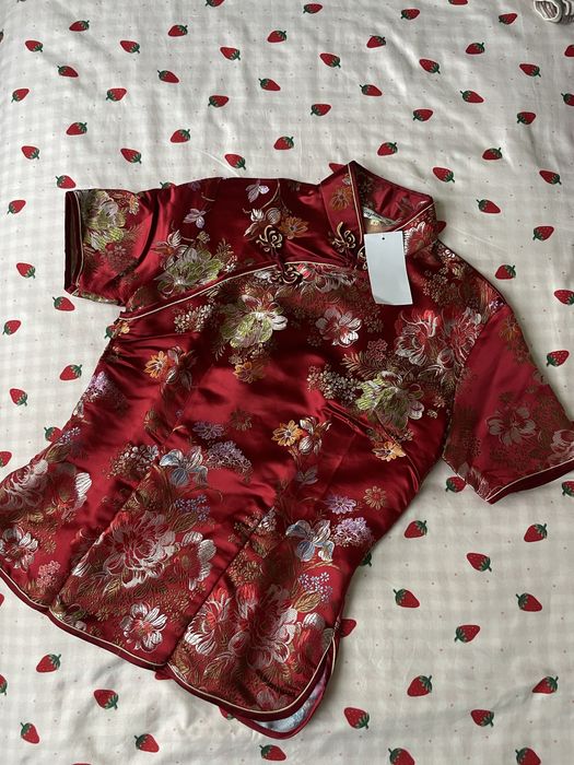 Блуза с японски мотиви от 100% коприна