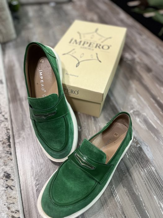 Дамски обувки естествена кожа и велур