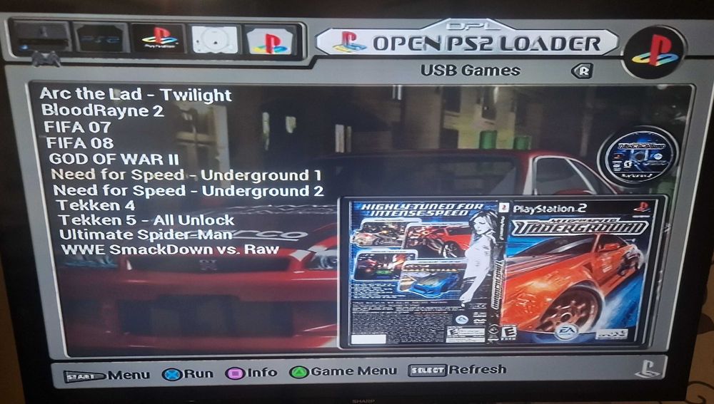 Playstation 2 хак със 170 игри Playstation 1 и Playstation 2