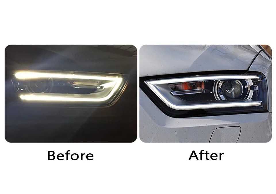 Reconditionare far Audi Q3,Q5 inlocuire fibra Led ,module Led,sticle