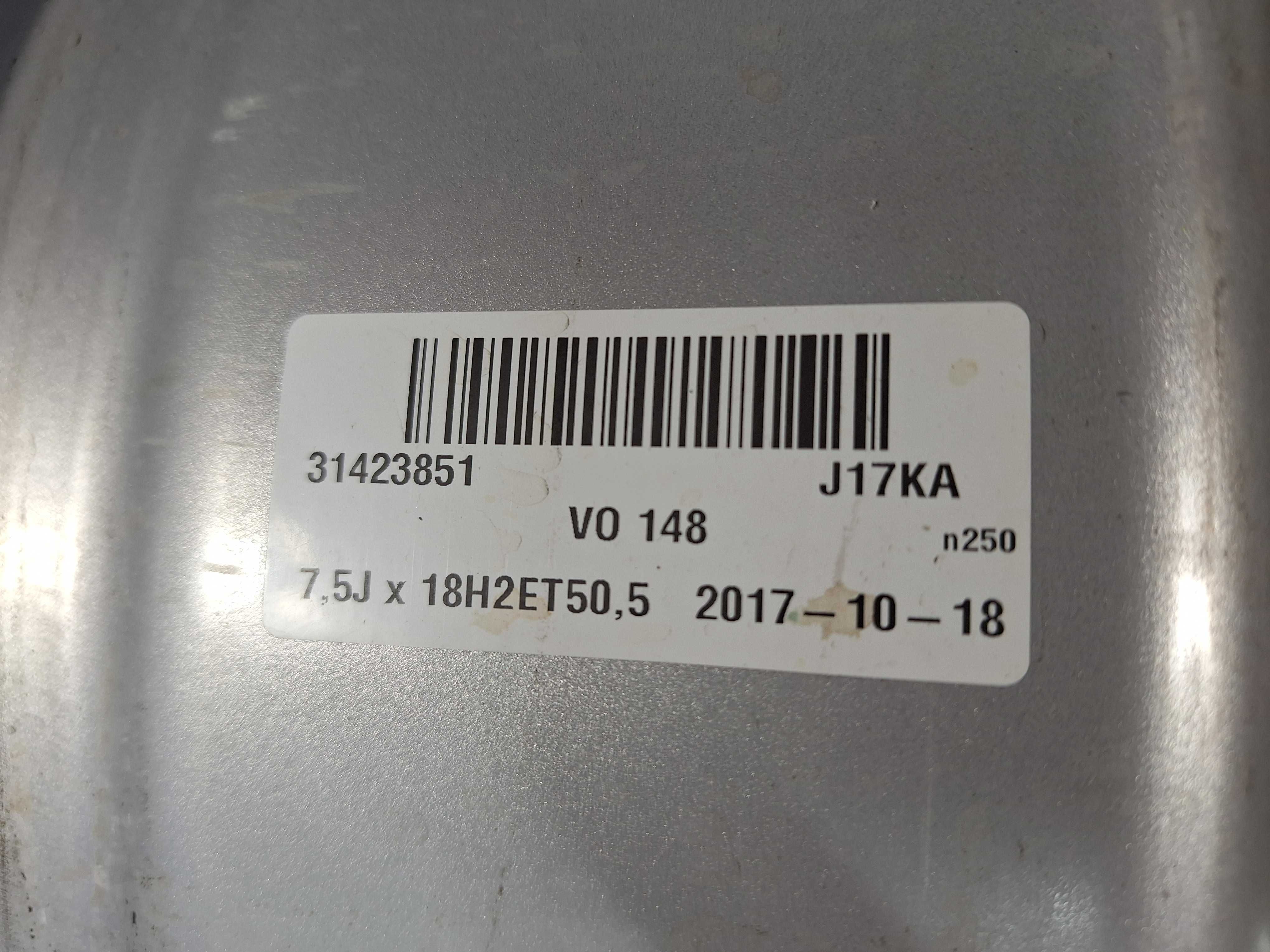 Jante Aliaj 5x108 18'' OEM VOLVO XC60 XC40 S90 V90 V60 7.5J ET 50.5