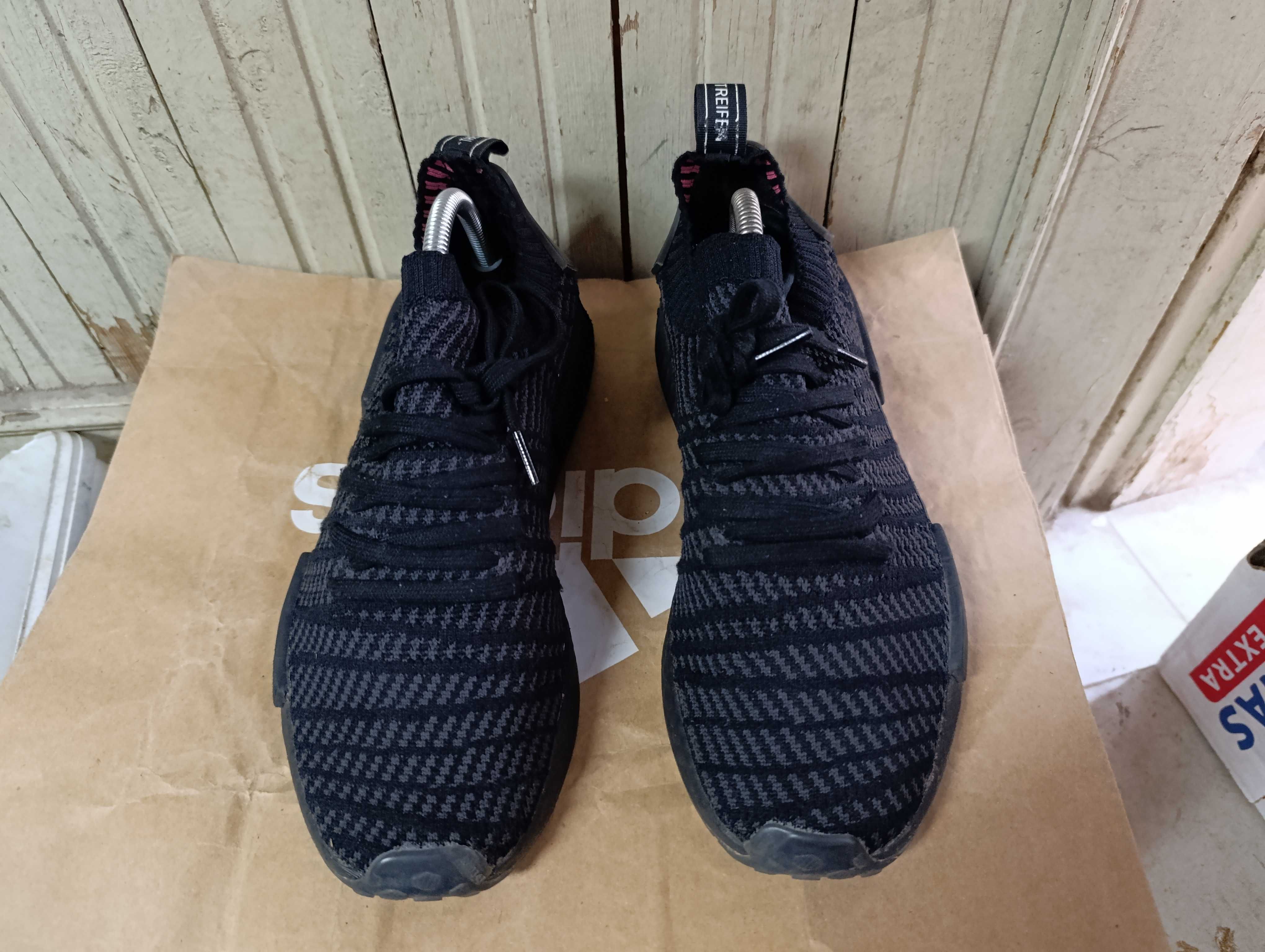 adidas NMD R1 STLT Primeknit Triple Black''оригинални маратонки 44 ном