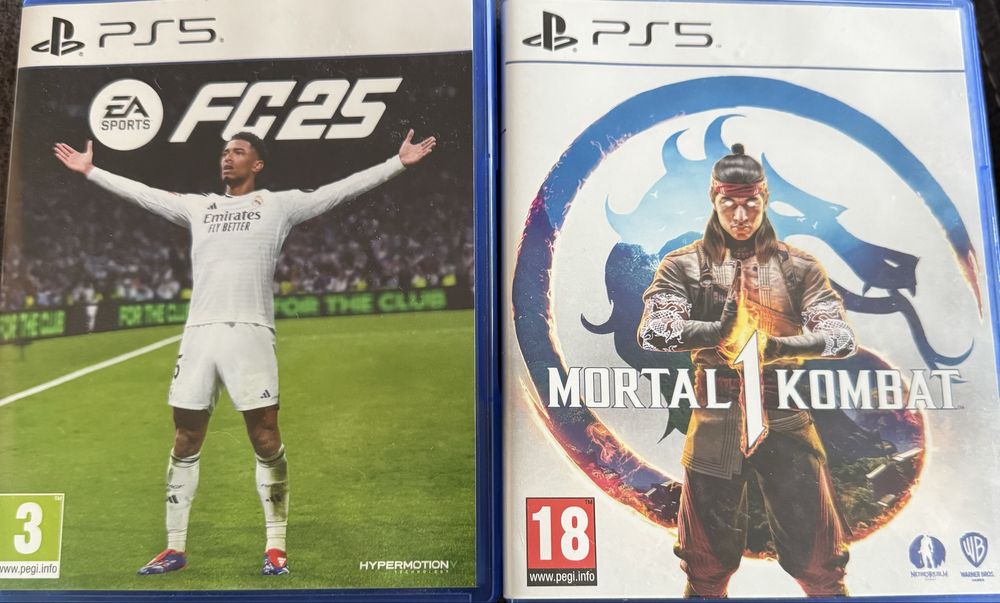 Продаю Mortal combat , fc 25 для ps5