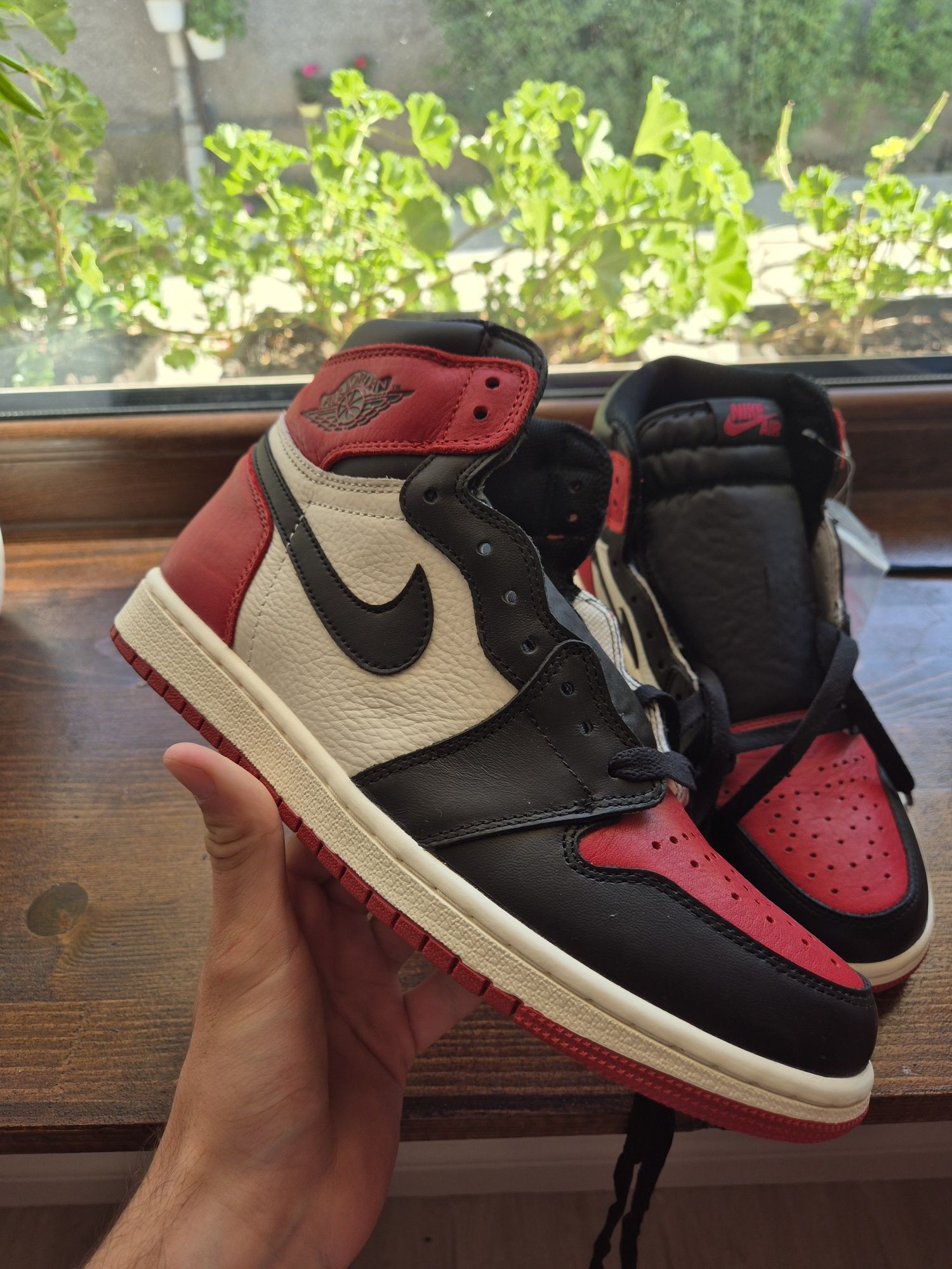 Jordan 1 bred toe 43