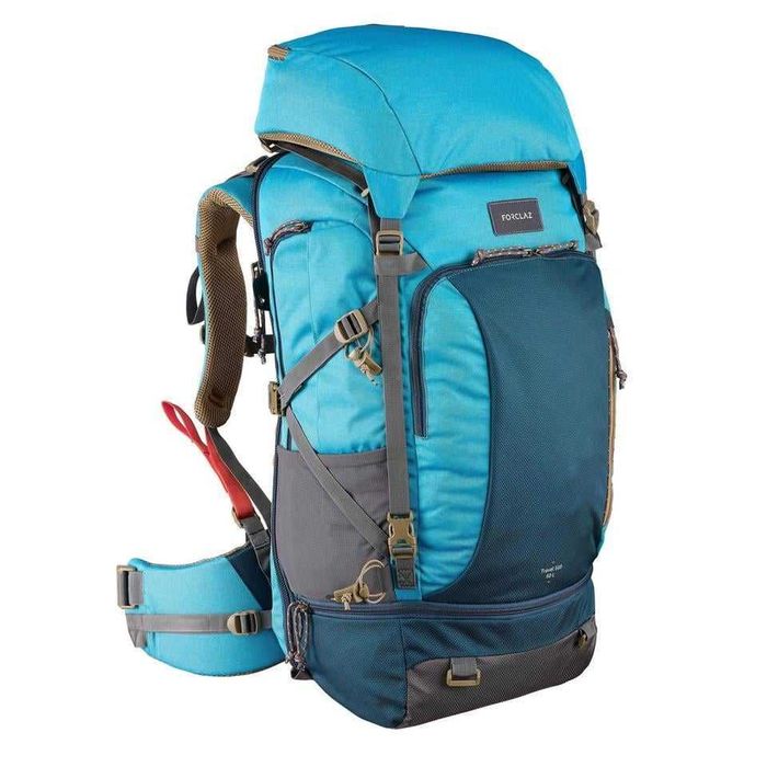 Рюкзак туристический 60 л FORCLAZ (Deuter), с сумкой, дождевиком