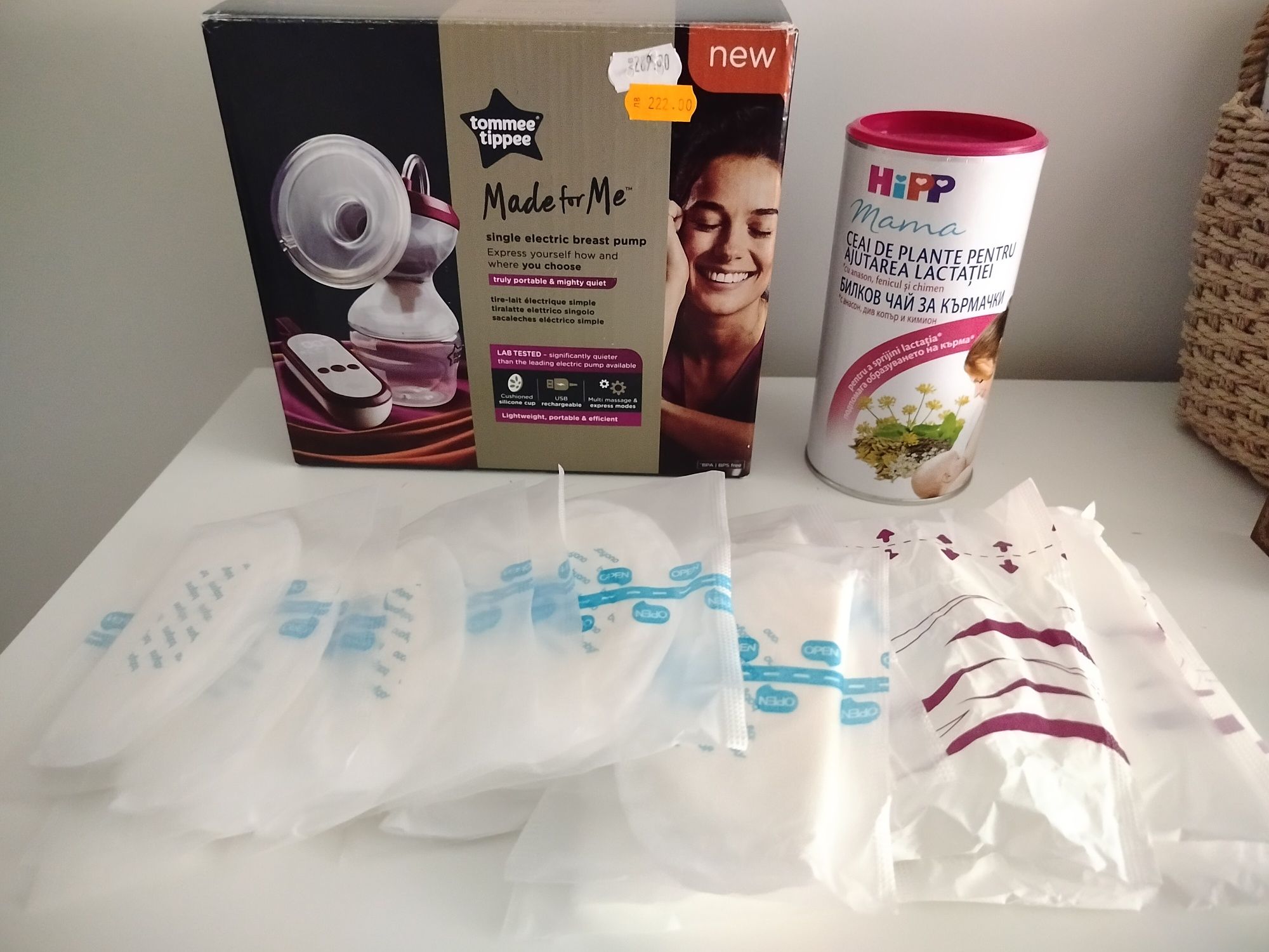 ГАРАНЦИЯ комплект електрическа и ръчна помпа за кърма Tomme Tippee